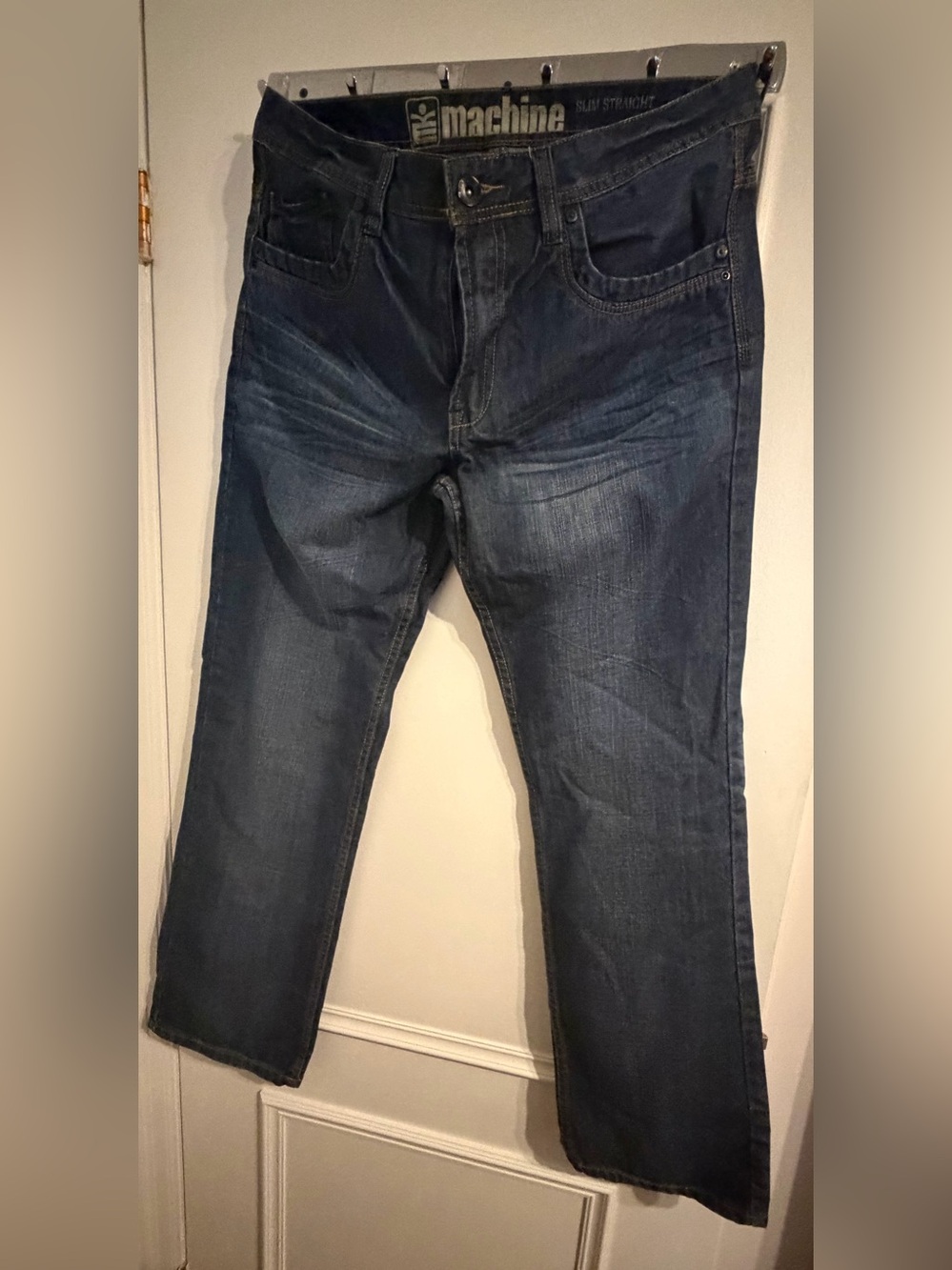 Machine Men's Dark Indigo Relaxed Jeans